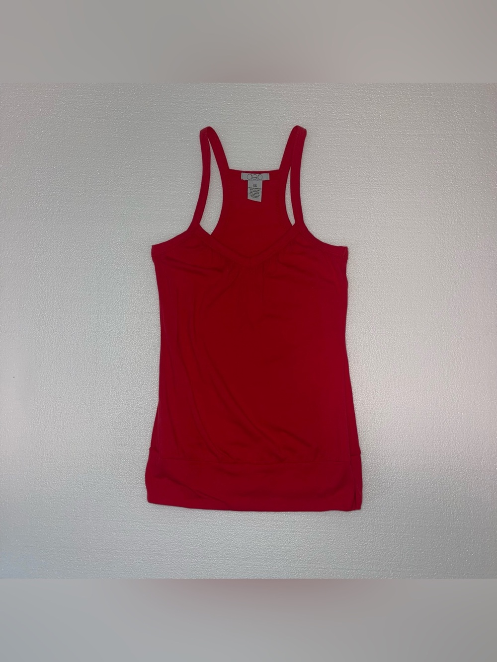 Vintage Y2K DEB Red Tank Top Women’s Size XS Racerback Preppy Comfort 2000s